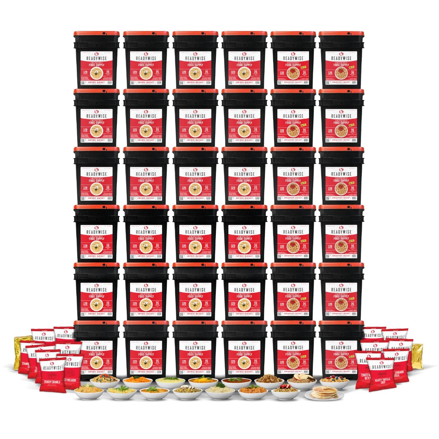 ReadyWise – Pack 4.320 porciones, reserva alimentaria a largo plazo, 25 años
