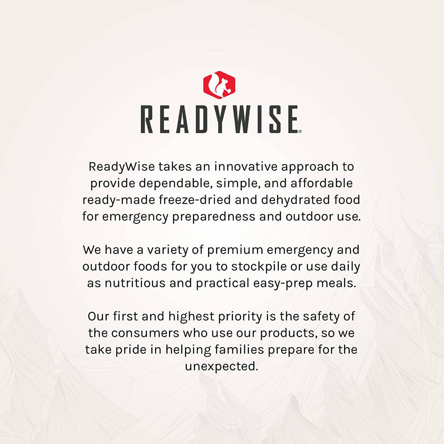 ReadyWise – Pack 4.320 porciones, reserva alimentaria a largo plazo, 25 años