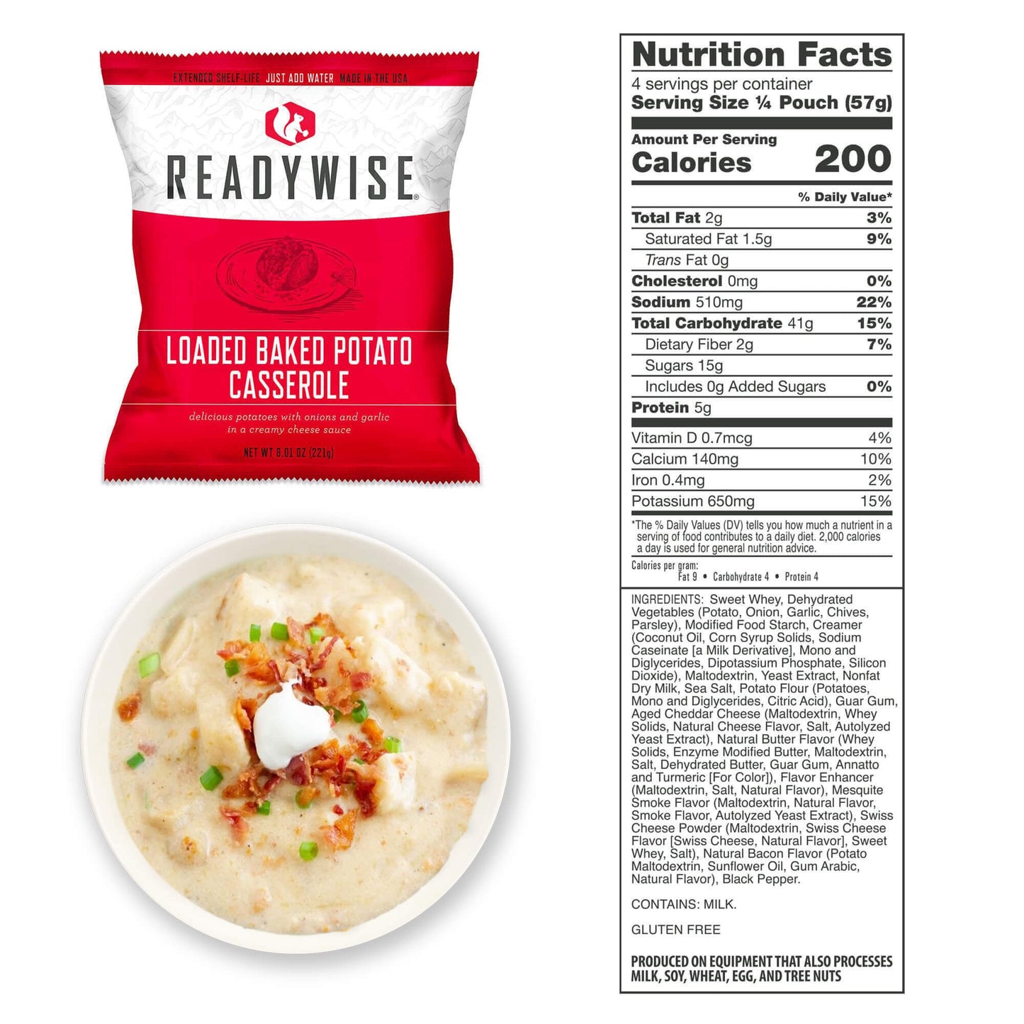 ReadyWise – Pack 1.440 porciones, reserva alimentaria a largo plazo, 25 años
