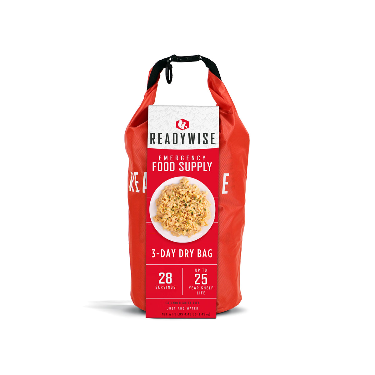 28 porciones de desayuno y plato principal liofilizados, DryBag, hasta 25 años