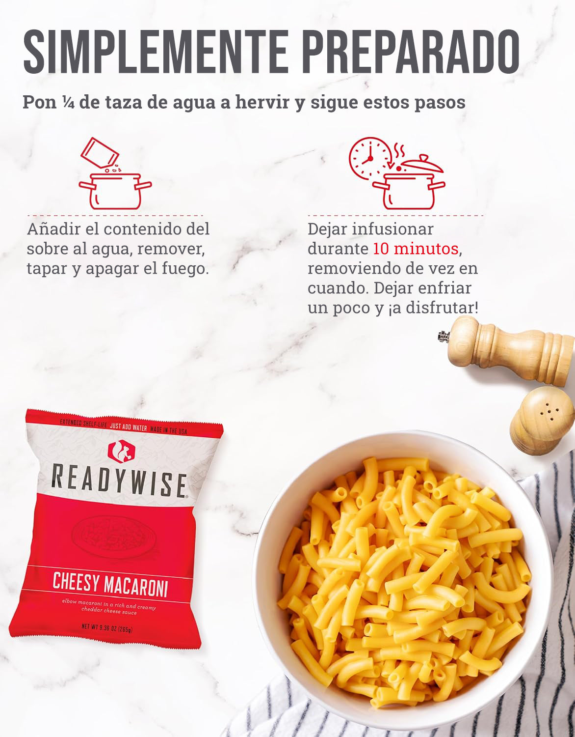 Plato principal de 120 porciones, comidas vegetarianas liofilizadas, hasta 25 años