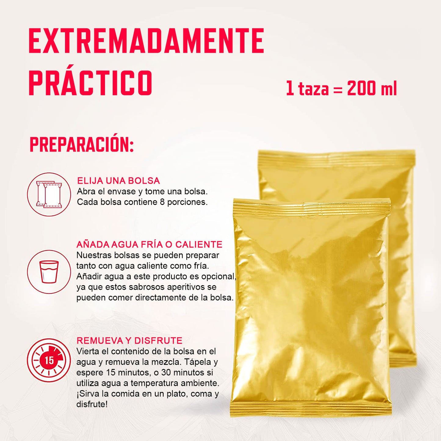 ReadyWise – Cubo 120 porciones frutas liofilizadas, 25 años de conservación