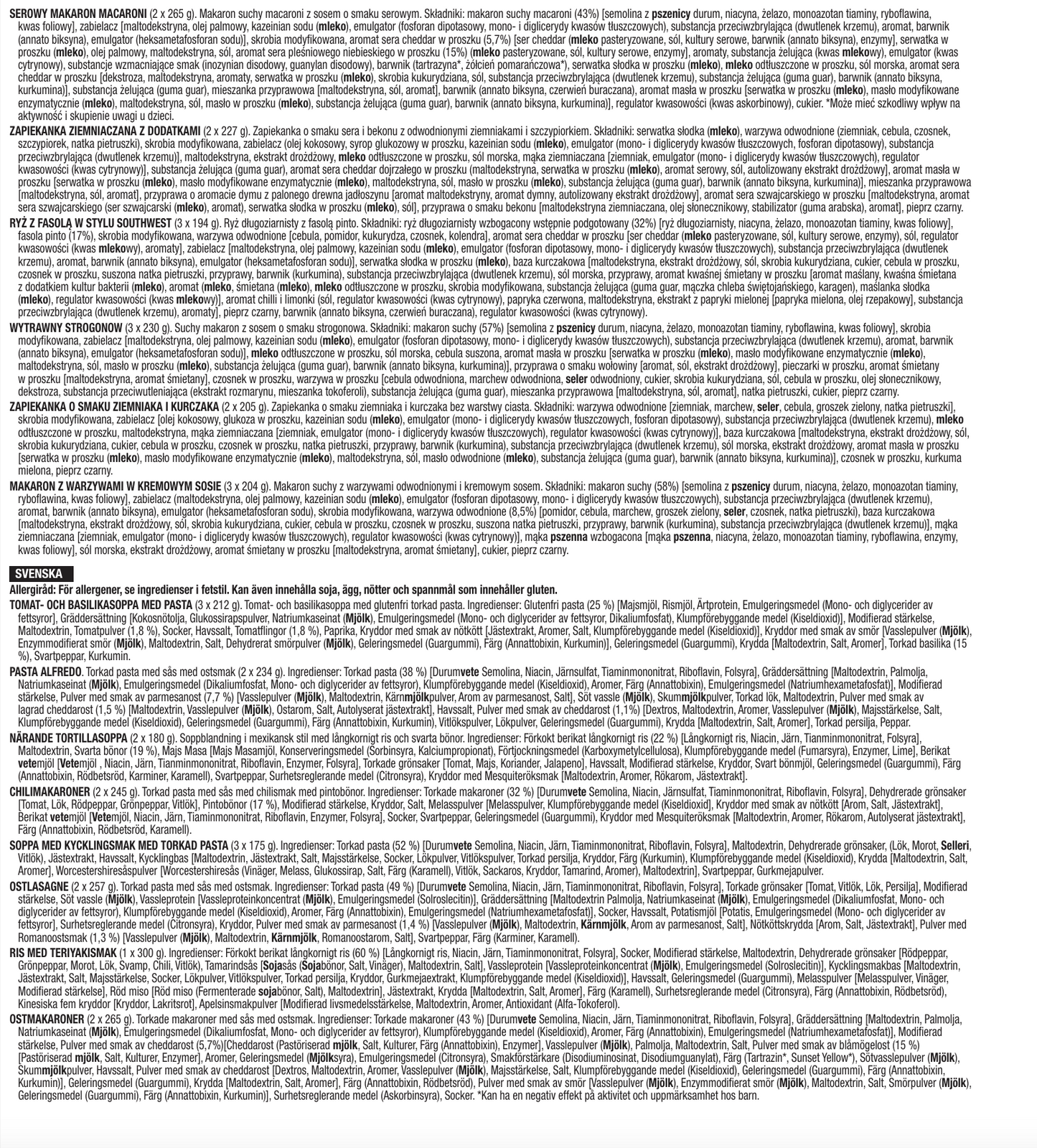 Plato principal de 120 porciones, comidas vegetarianas liofilizadas, hasta 25 años