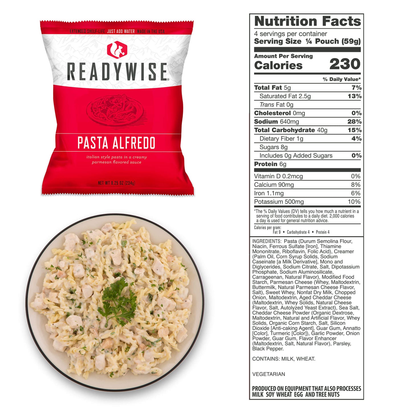 ReadyWise – Pack 4.320 porciones, reserva alimentaria a largo plazo, 25 años