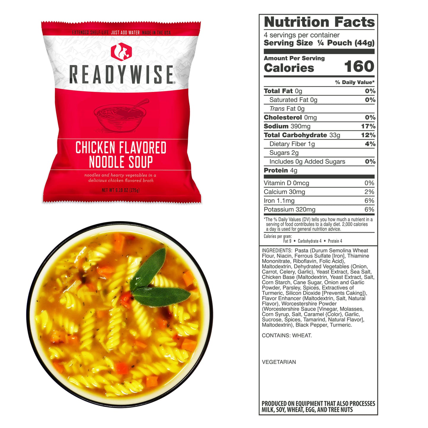 ReadyWise – Pack 1.440 porciones, reserva alimentaria a largo plazo, 25 años