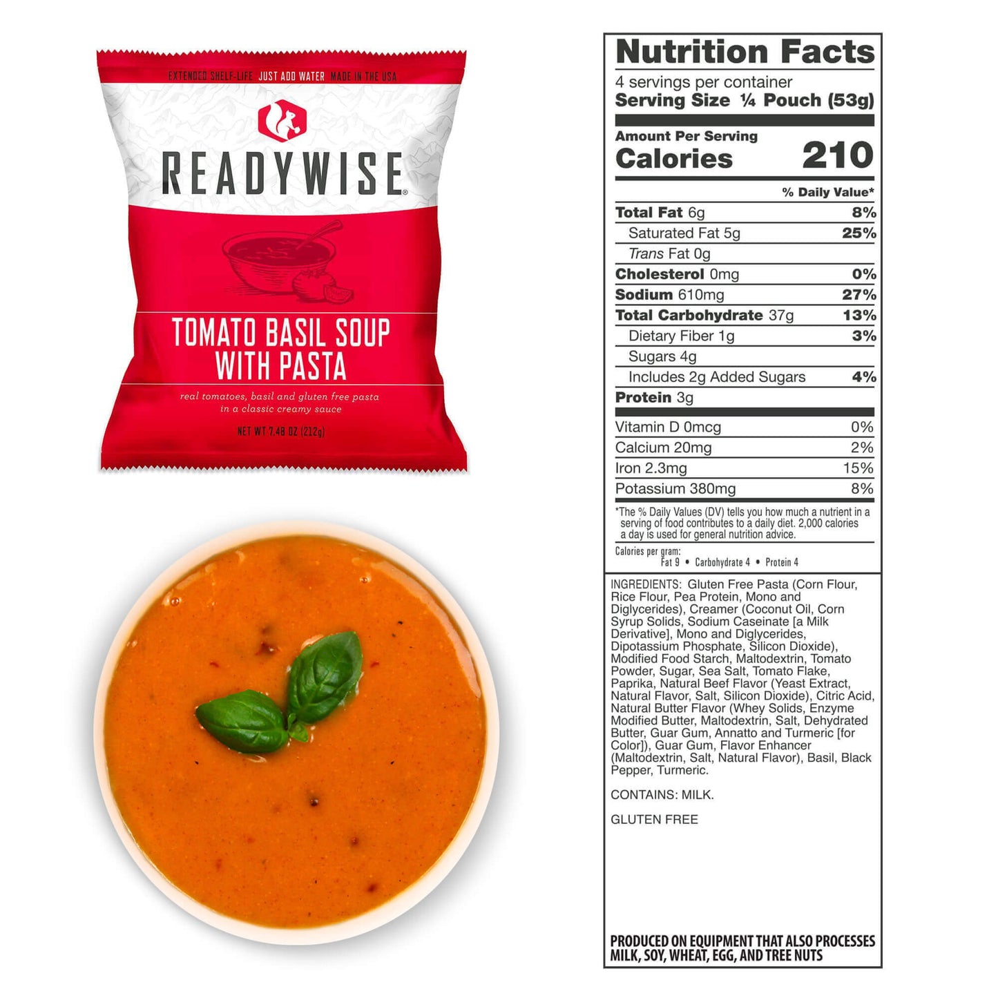 ReadyWise – Pack 4.320 porciones, reserva alimentaria a largo plazo, 25 años